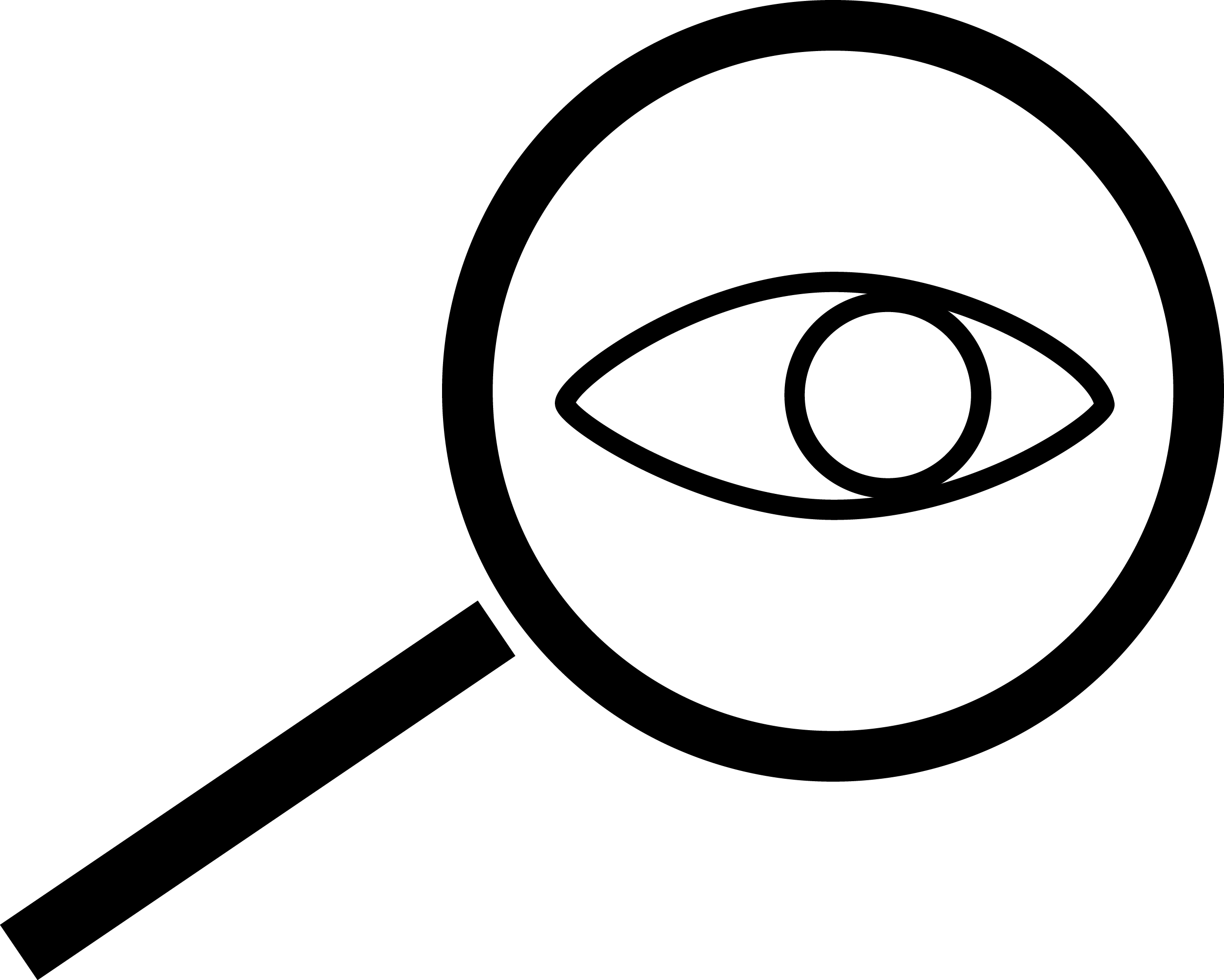Logo magnifier black and white